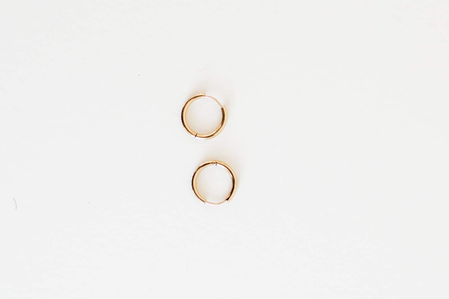 Kaitie Gold Huggies with CZ Diamonds