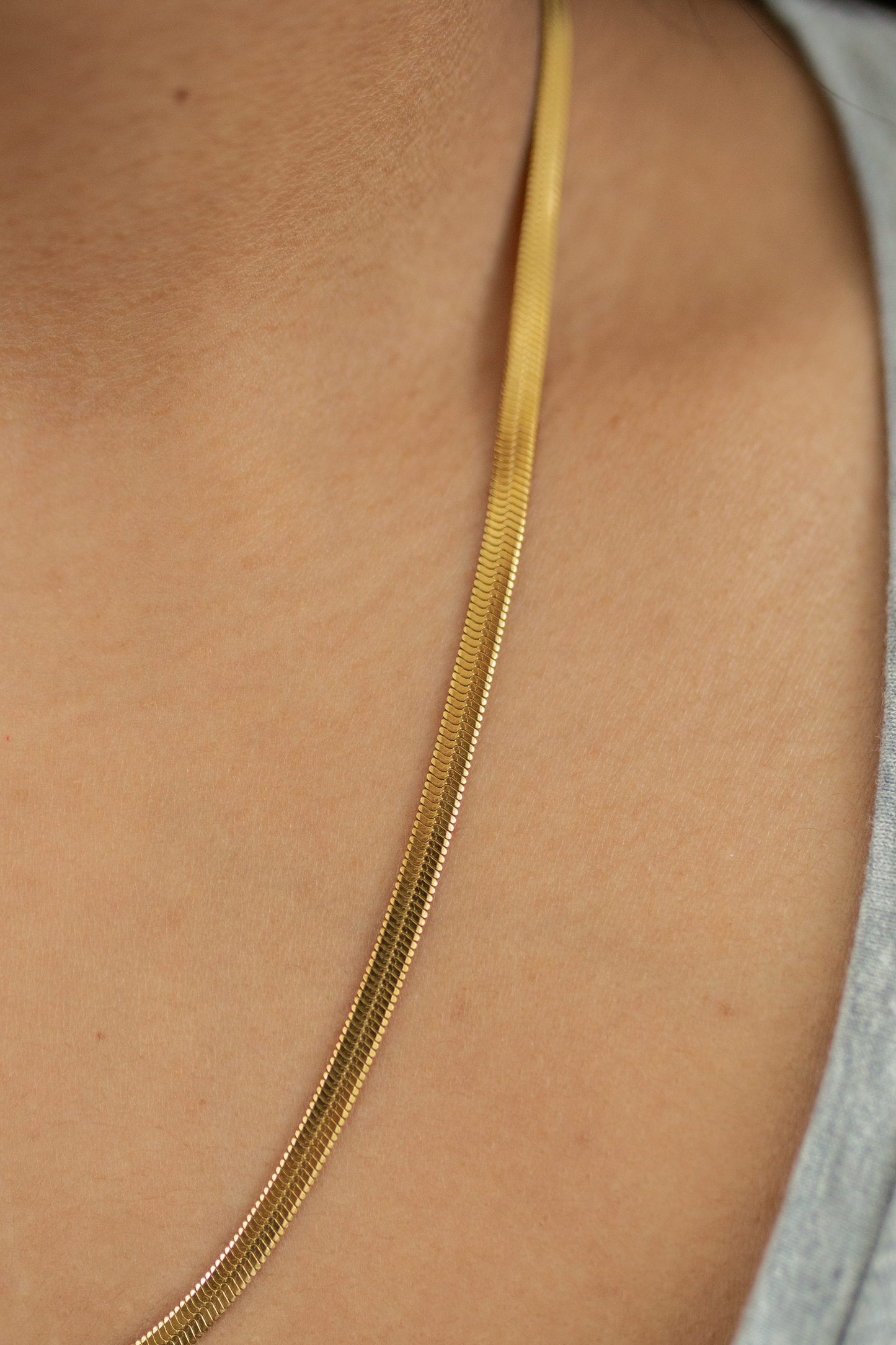 Kiersten - Herringbone Gold Necklace