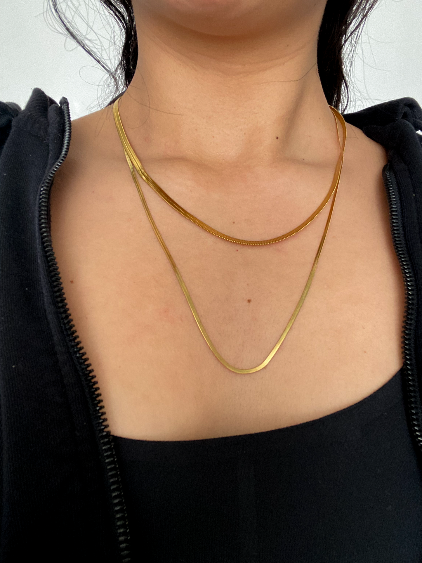 Kiersten - Herringbone Gold Necklace