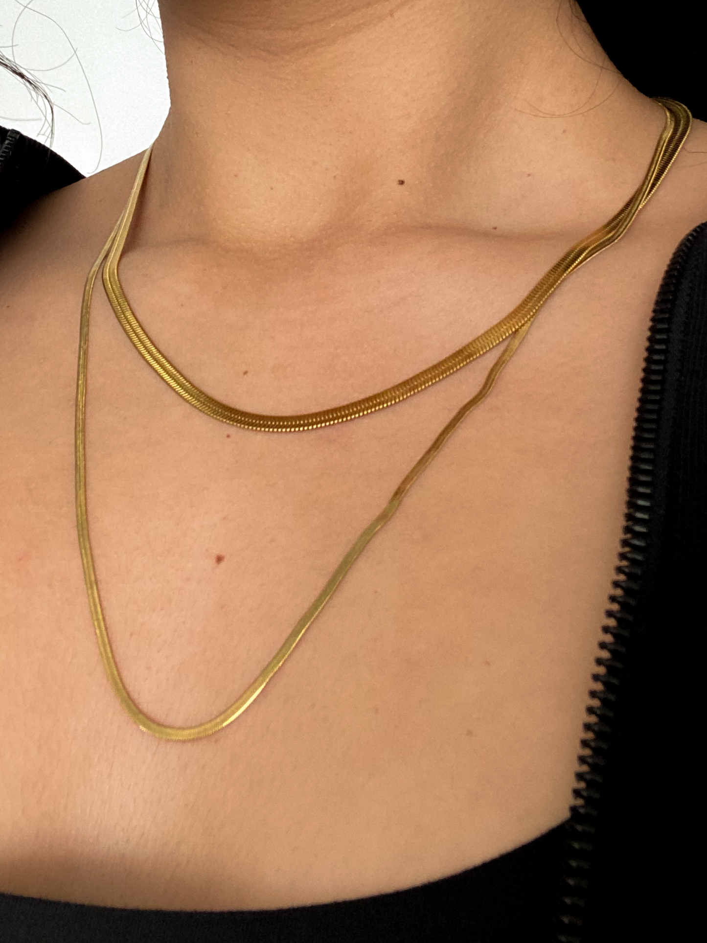Kiersten - Herringbone Gold Necklace