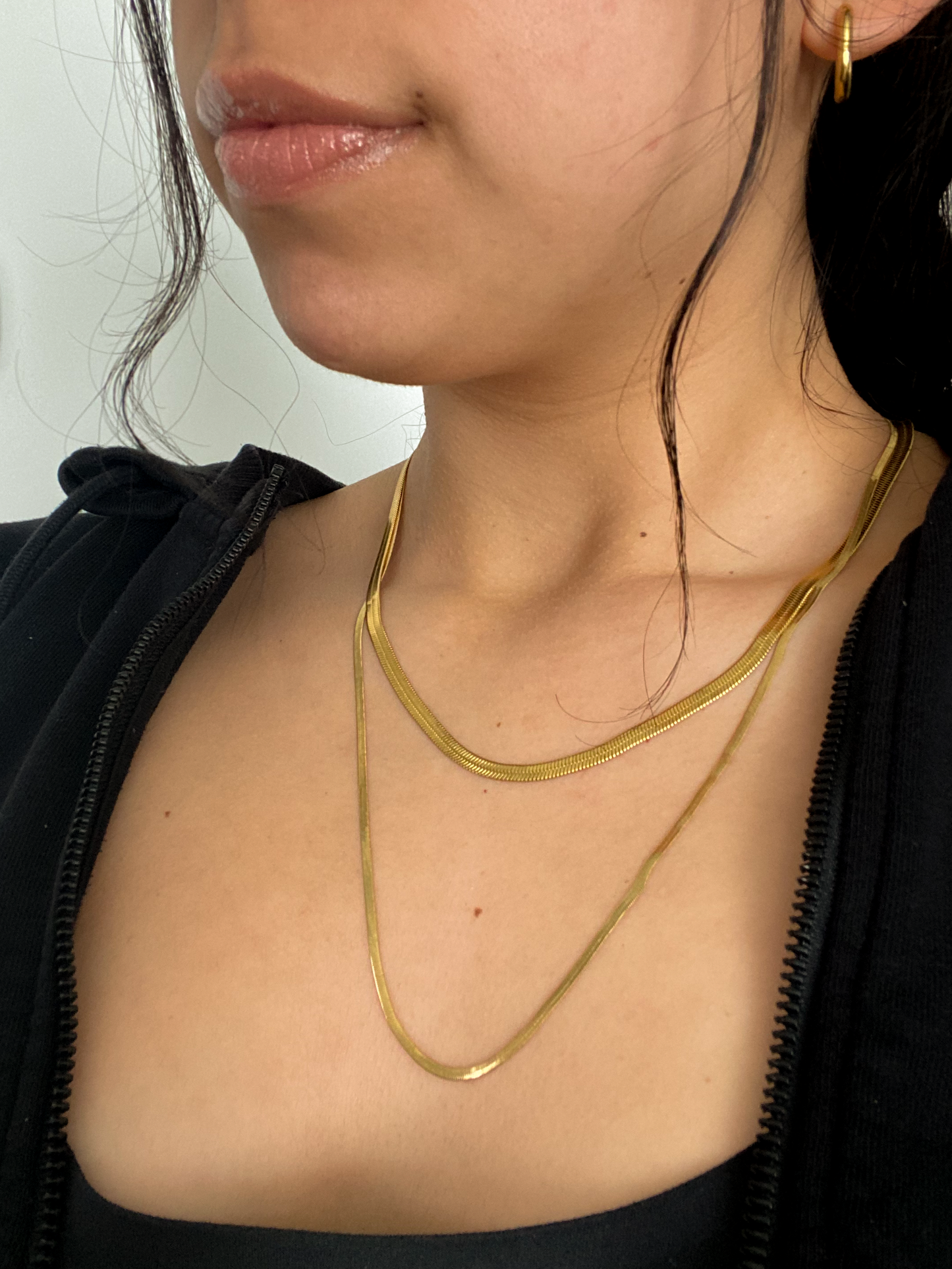 Kiersten - Herringbone Gold Necklace